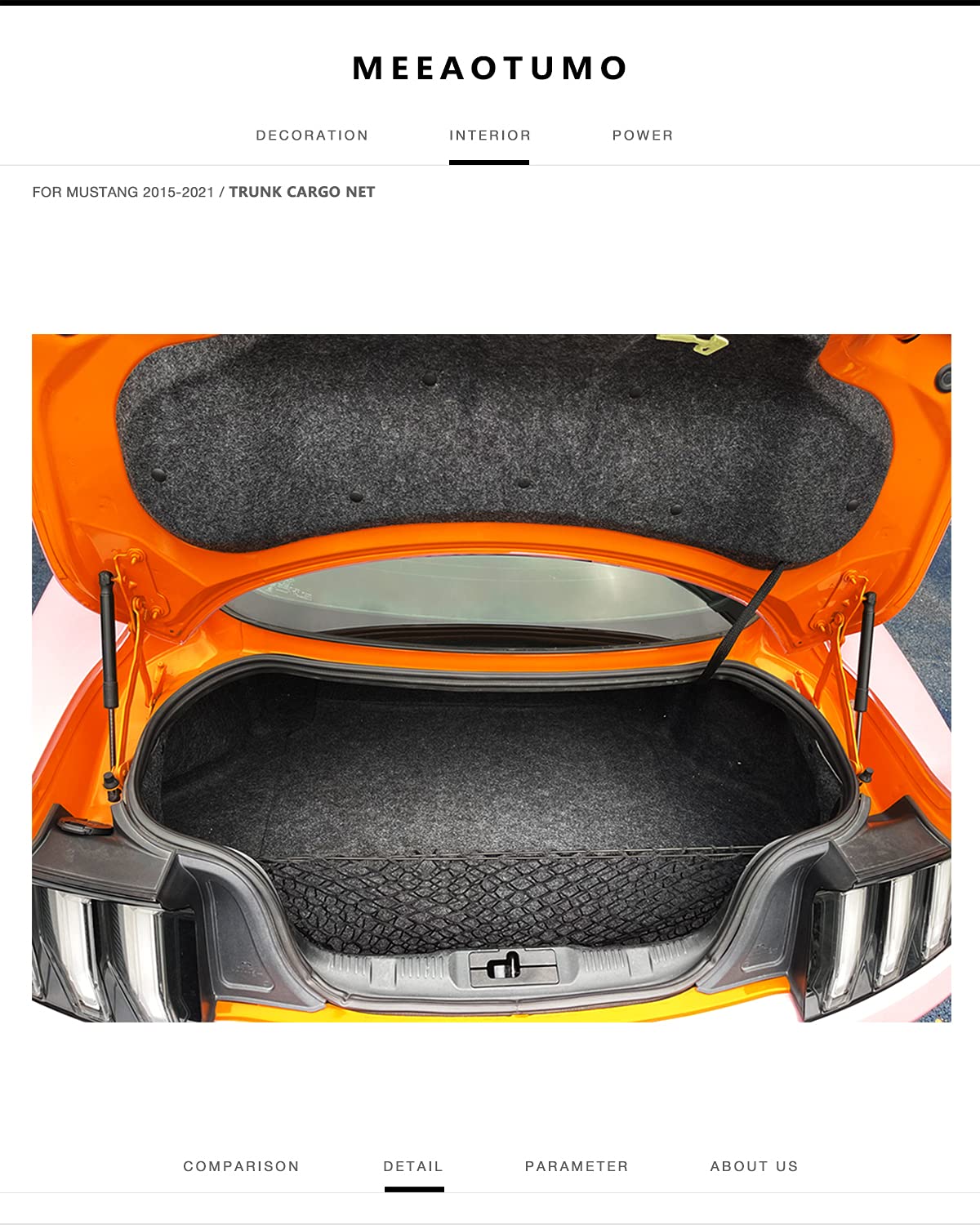 MEEAOTUMO trunk cargo net-trunk-organization keeps space neat on every trip.