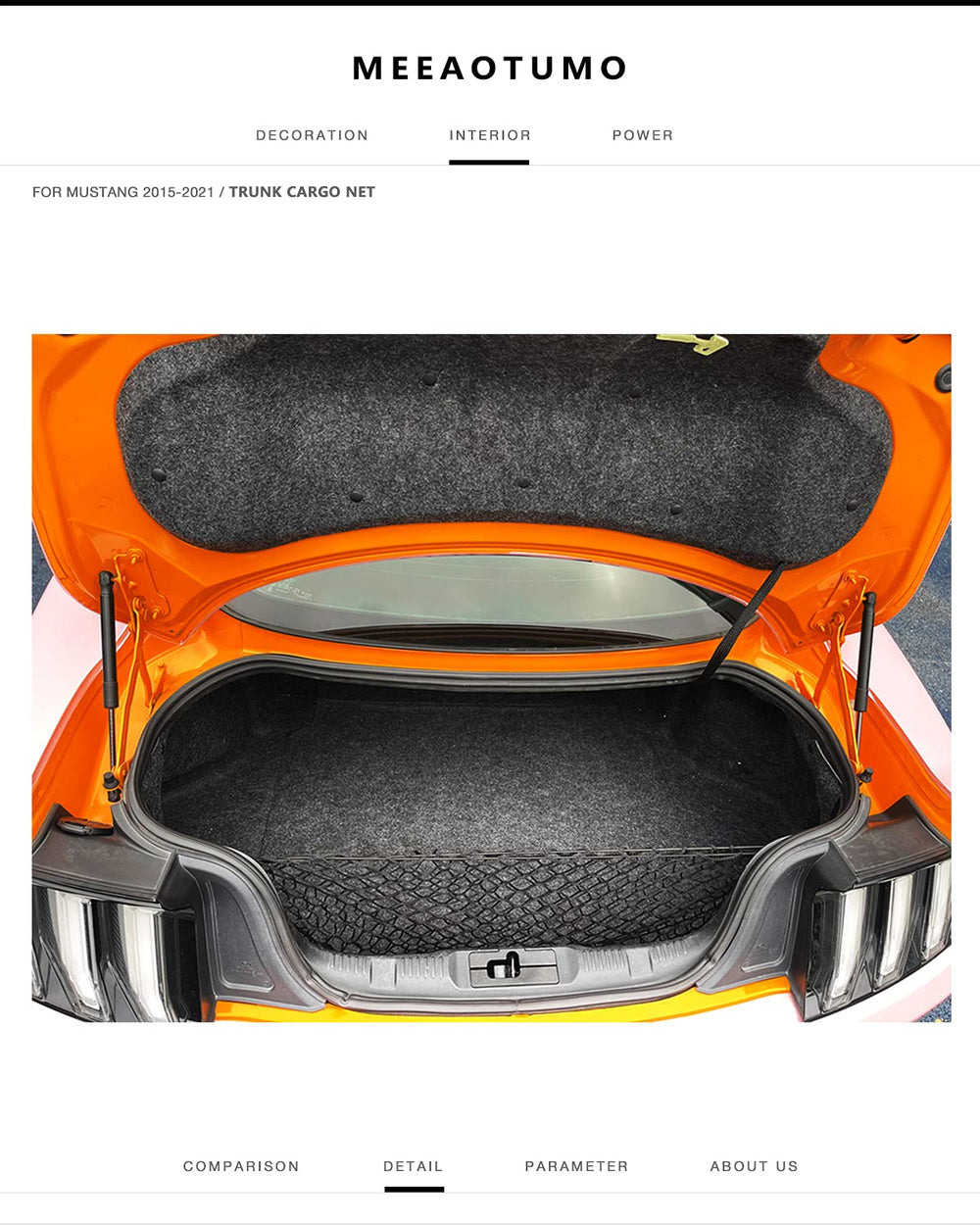 MEEAOTUMO trunk cargo net-trunk-organization keeps space neat on every trip.