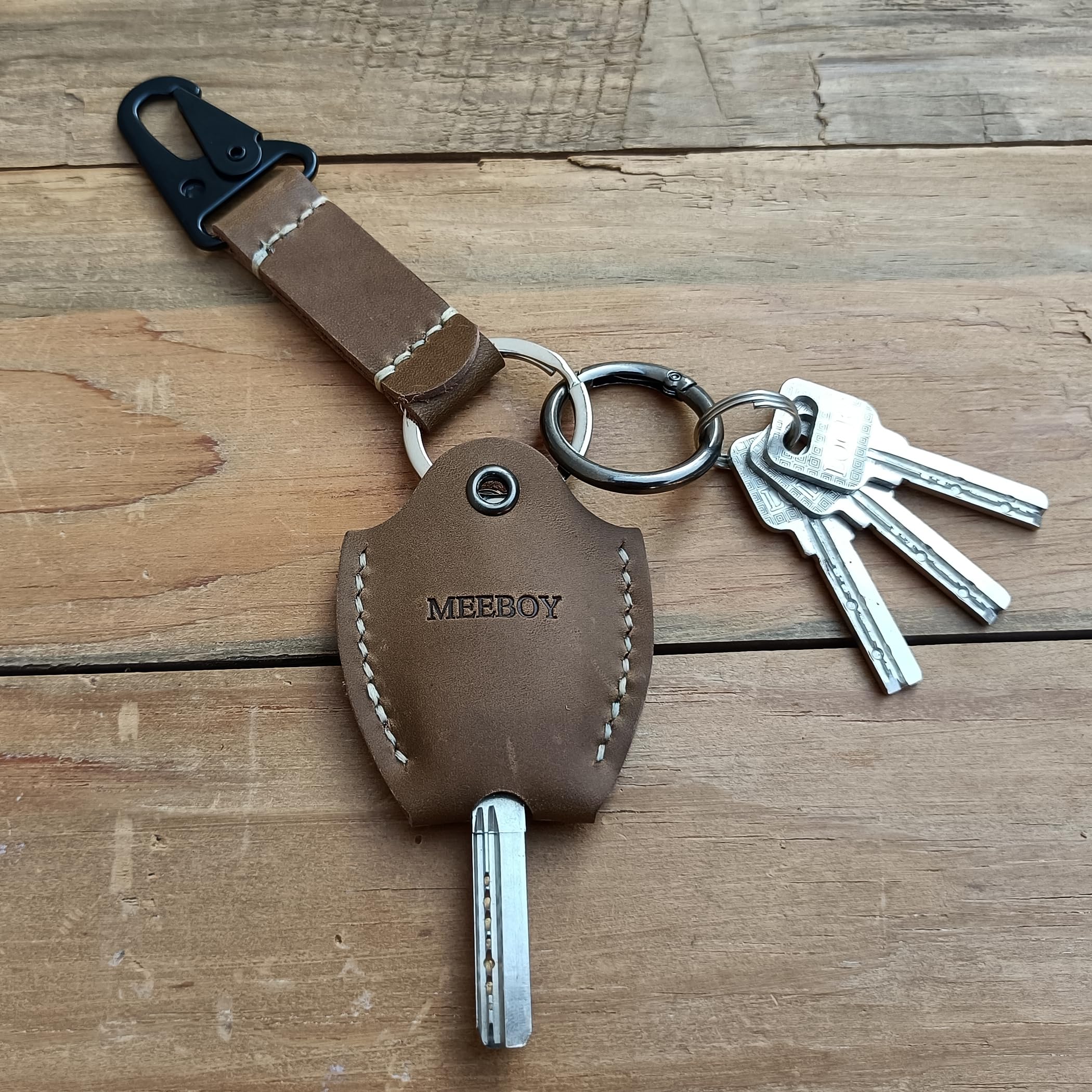 Meeboy key sleeve with belt clip attachment for versatile carry