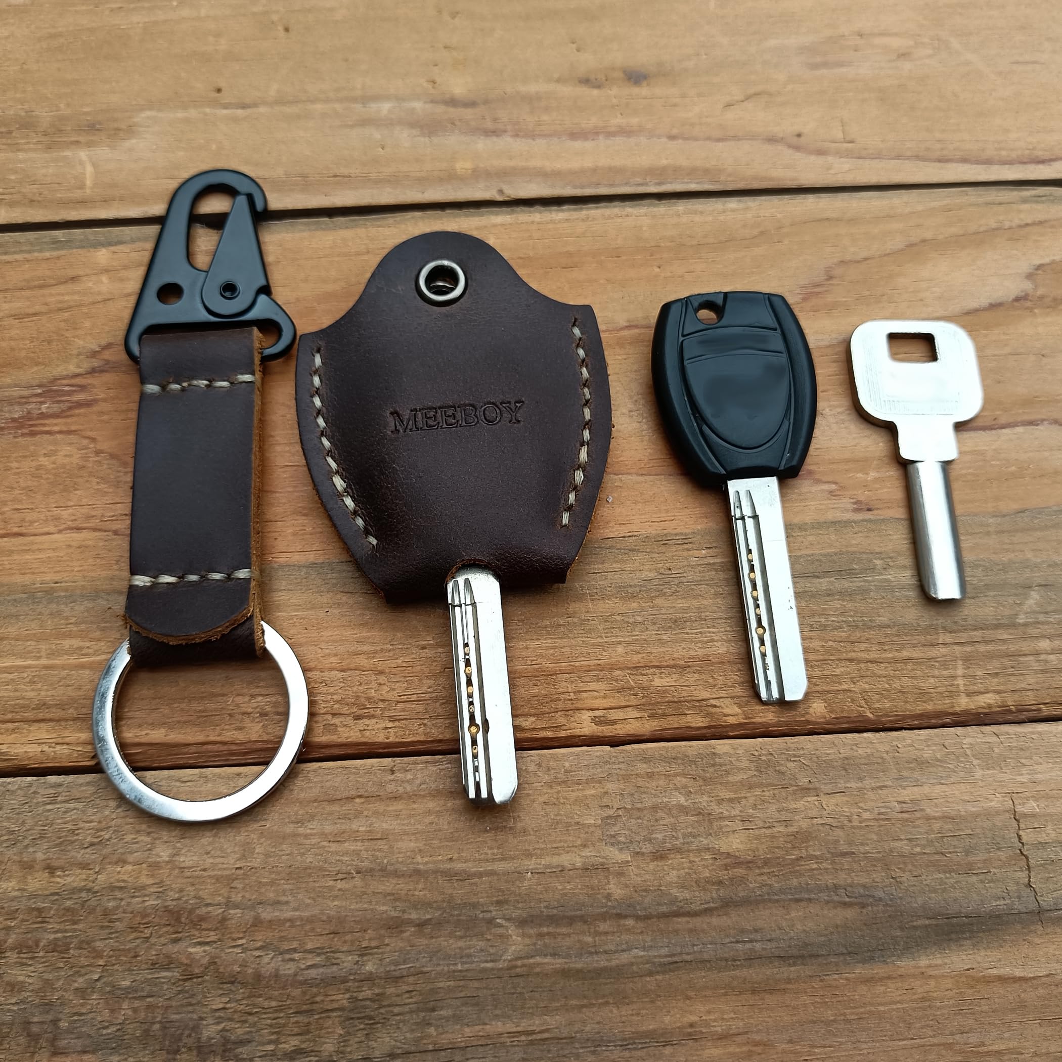 Size friendly design fits most cars, buildings, and motorcycle keys.