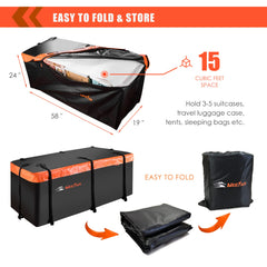 MeeFar eight reinforced straps secure gear quickly and safely