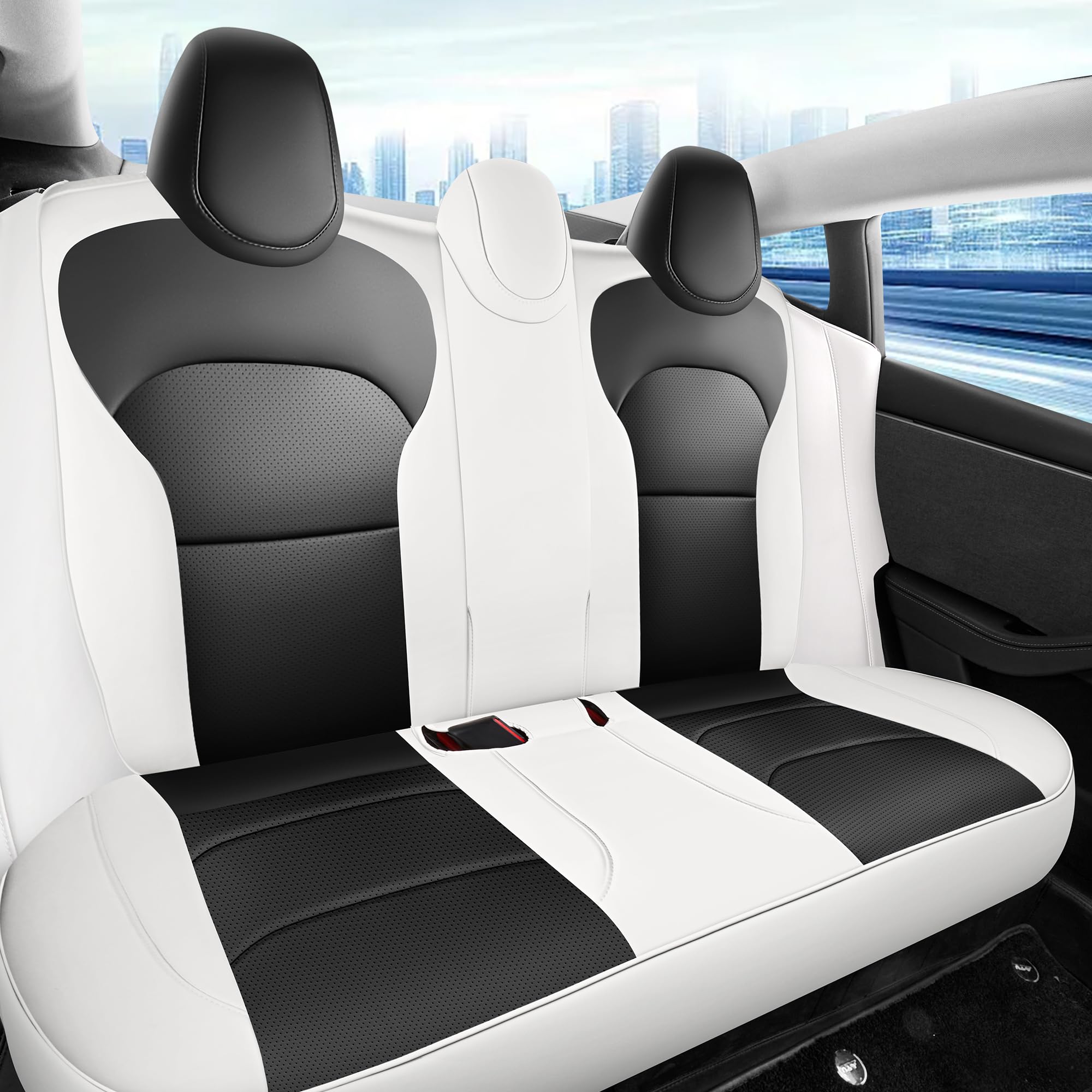 MeeKooMay front seat base cover in tight fit and easy cleaning.
