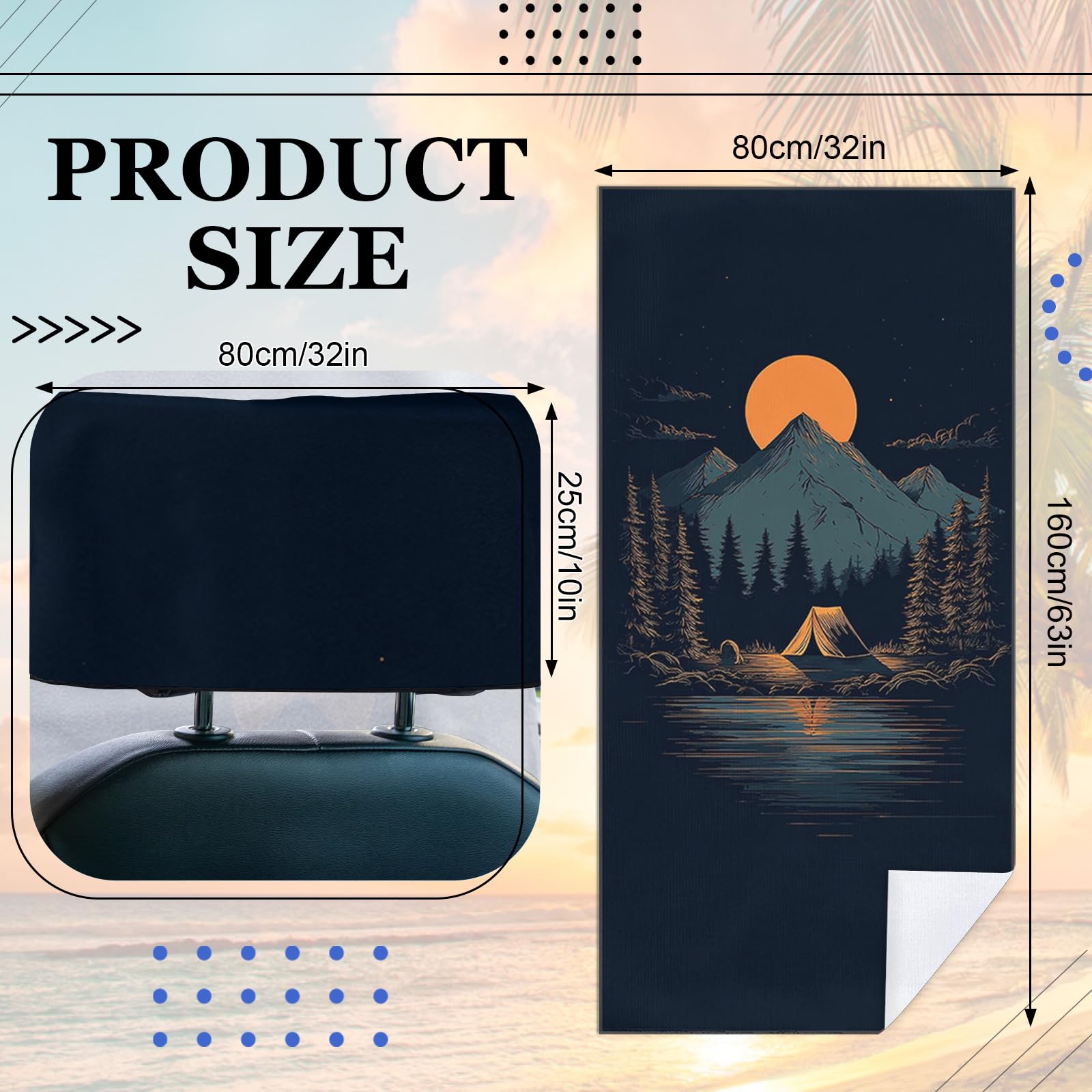 Meetravel portable-folded towel folds compactly for car, backpack, or gym bag.