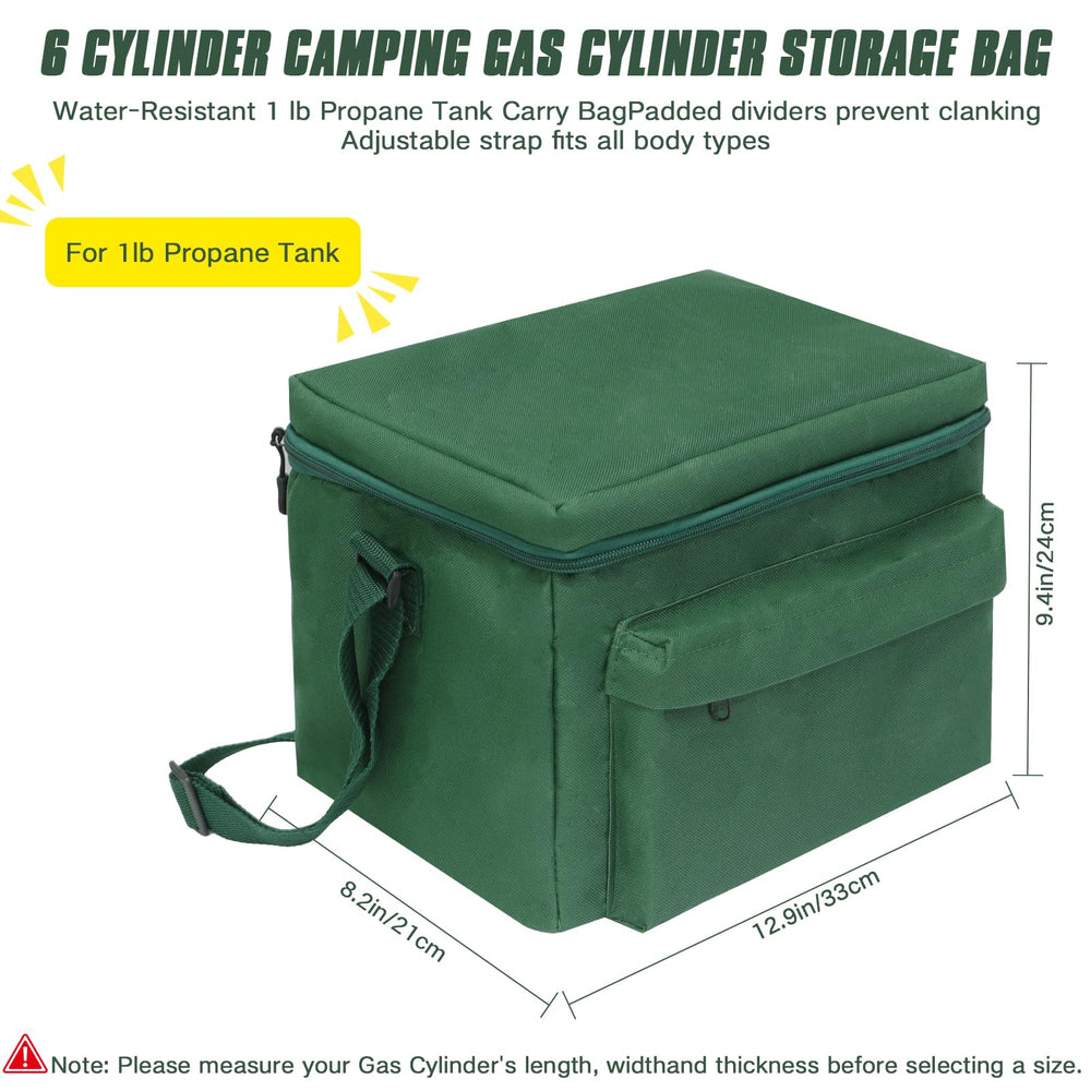 MEFUN bag interior with compartments keeps six 16 oz tanks organized.