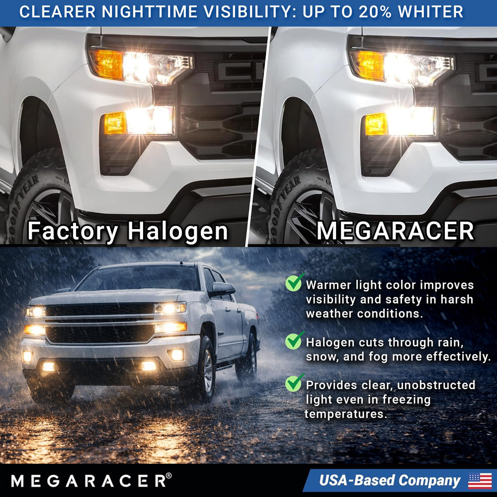 Mega Racer 12V 65W halogen bulb with stable output.