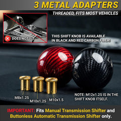 Mega Racer 2-inch diameter spherical carbon fiber ball offers ergonomic grip