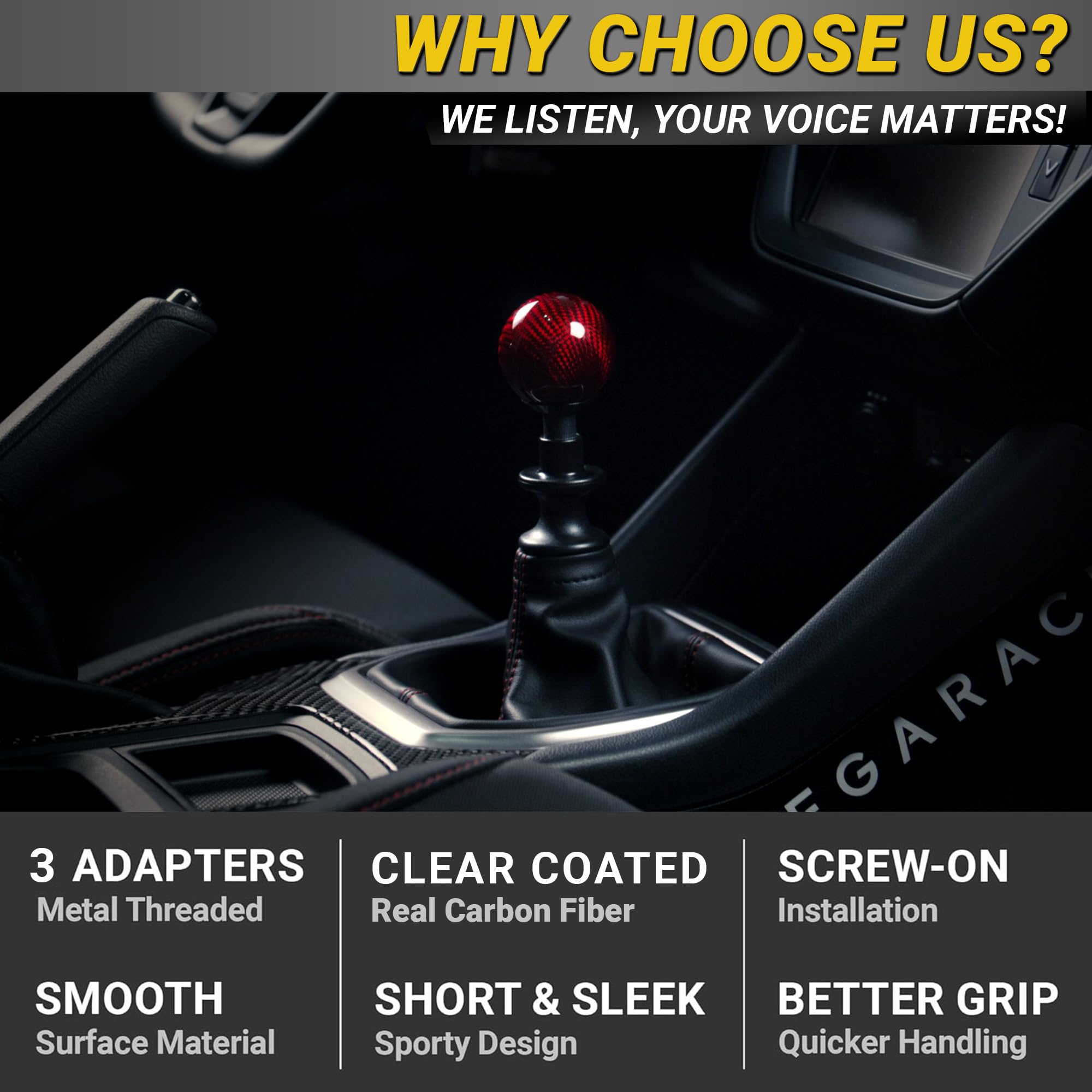 Mega Racer grade A 3K twill carbon fiber with clear coat protection