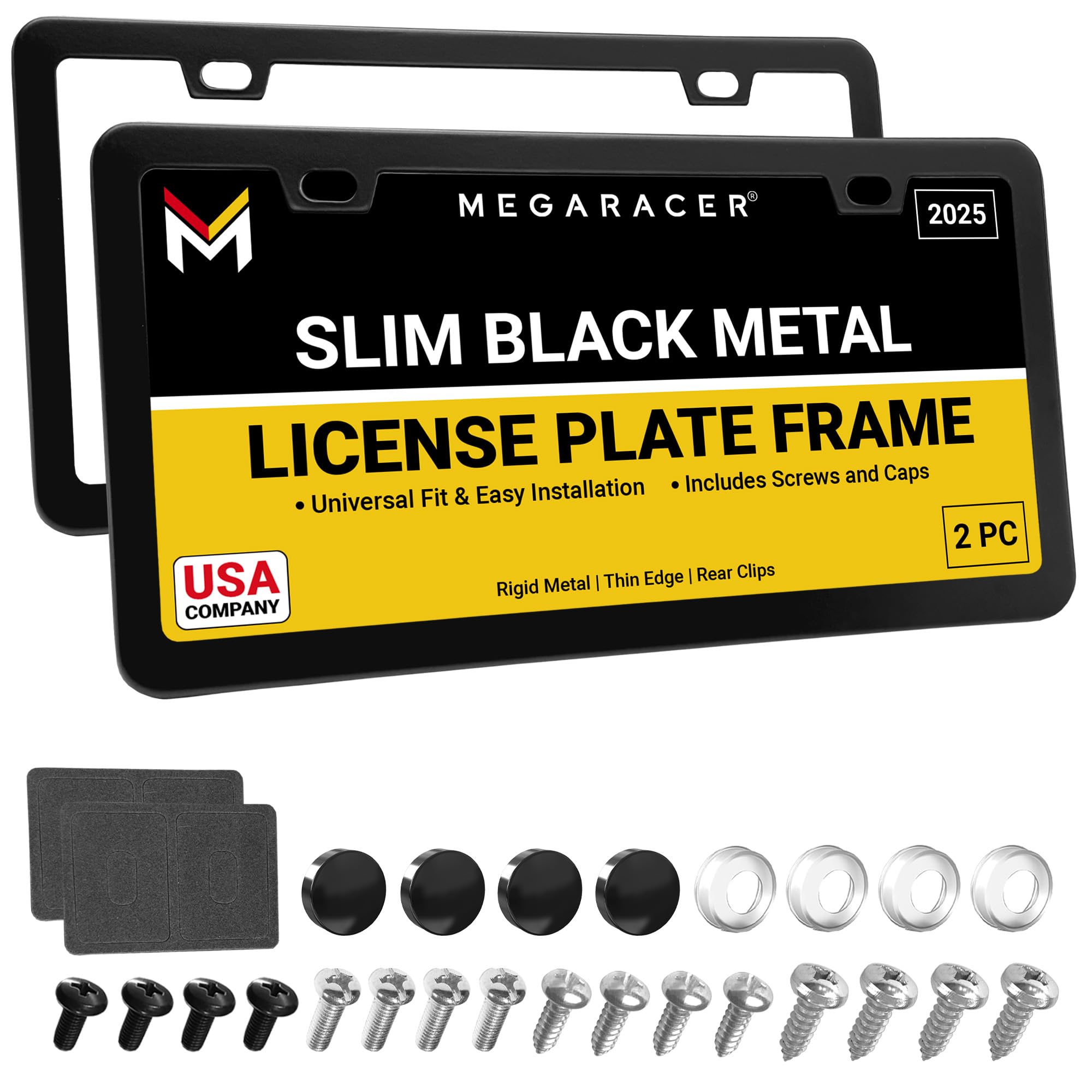 Mega Racer frame front view with matte black finish elevating vehicle style