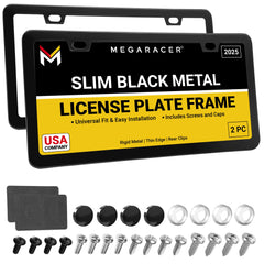 Mega Racer frame front view with matte black finish elevating vehicle style
