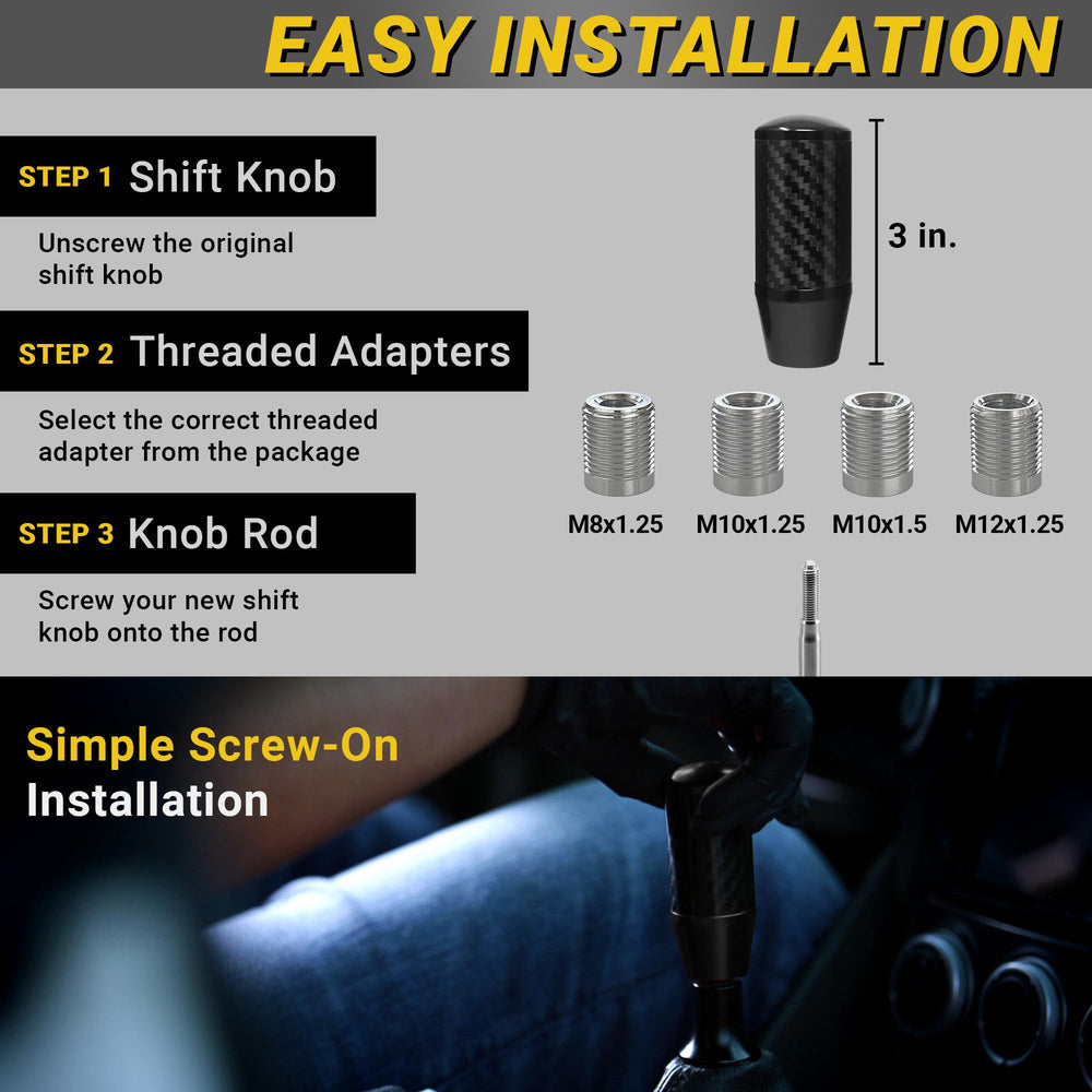 Mega Racer quick DIY screw-on installation.
