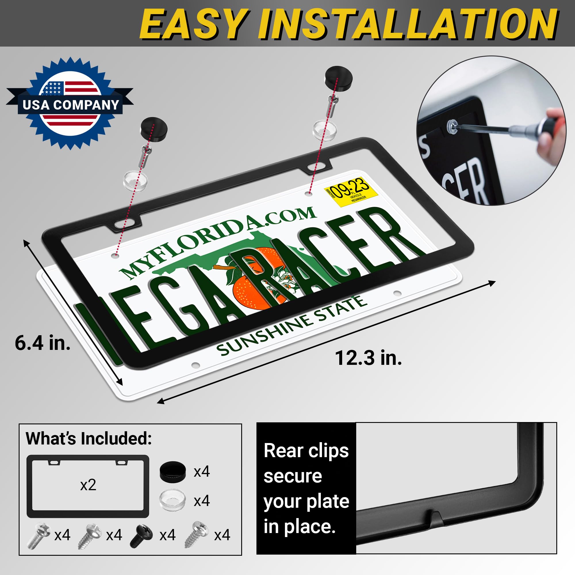 Universal front and rear fit for many cars