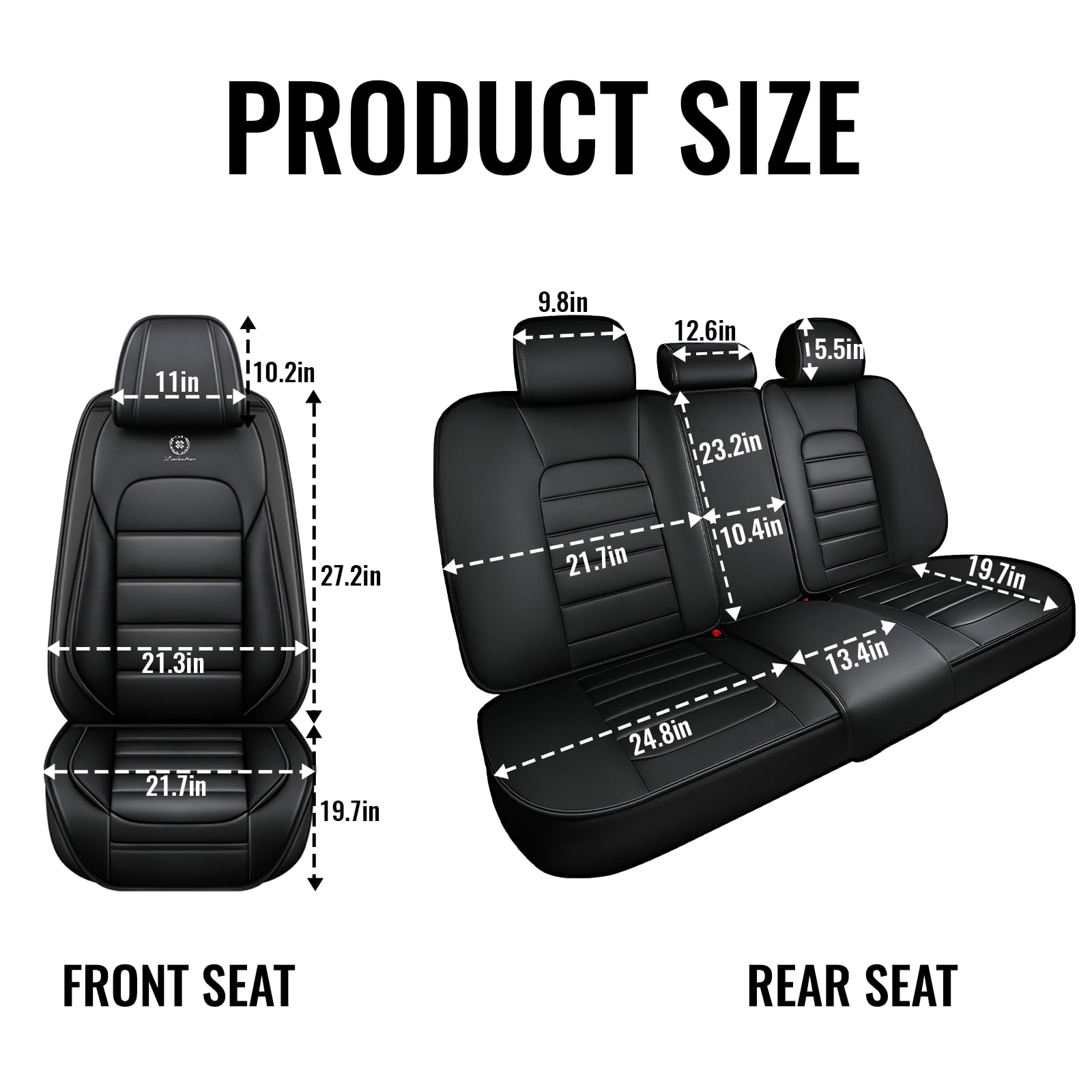 Mud and spills wipe easily from Megaseat waterproof black surface.