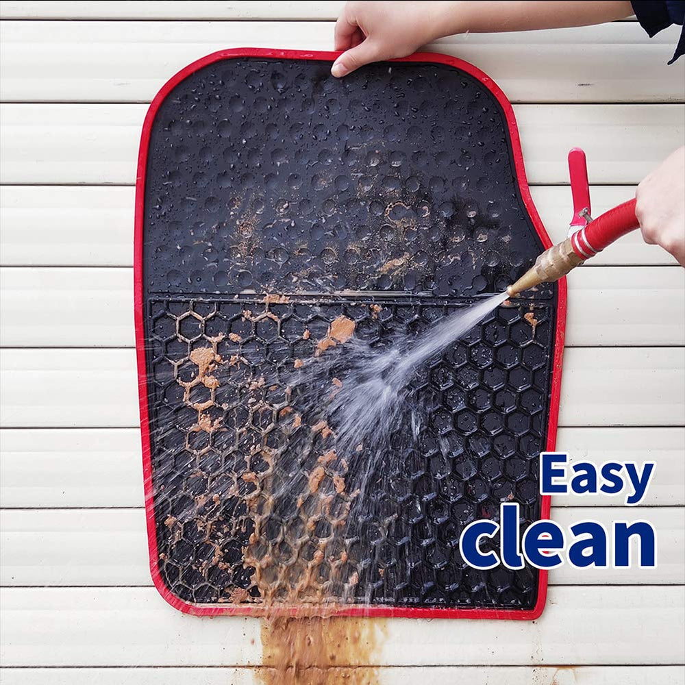 Megiteller anti-slip liner keeps mats in place during daily drives.