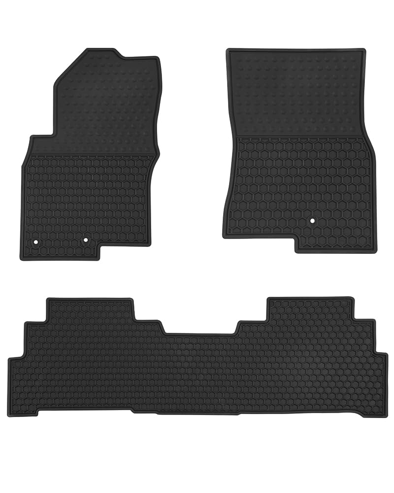 Megiteller Frontier floor mats protect Nissan Frontier crew cab interior from dirt and spills.