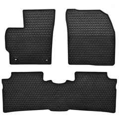 Megiteller Prius floor mats front view offer all-weather protection and easy cleaning.