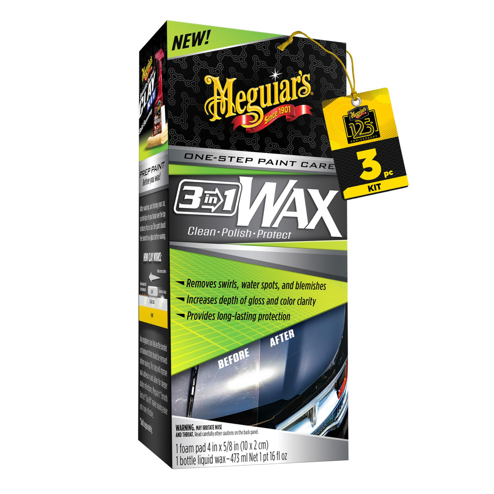 Meguiar's 3-in-1 polish-gloss focus enhances depth of color and shine.