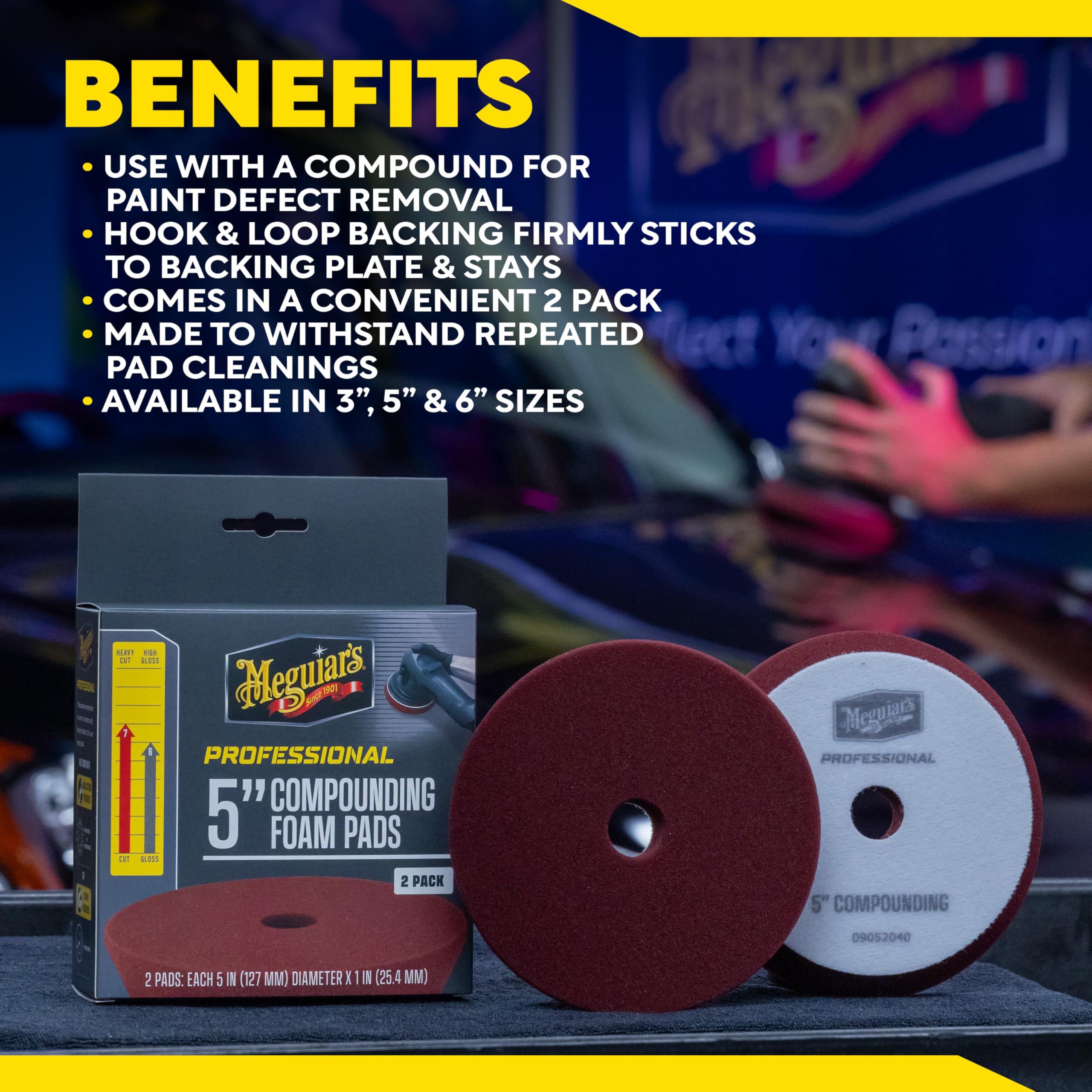 Meguiar's foam pad supports sustainable detailing through reuse