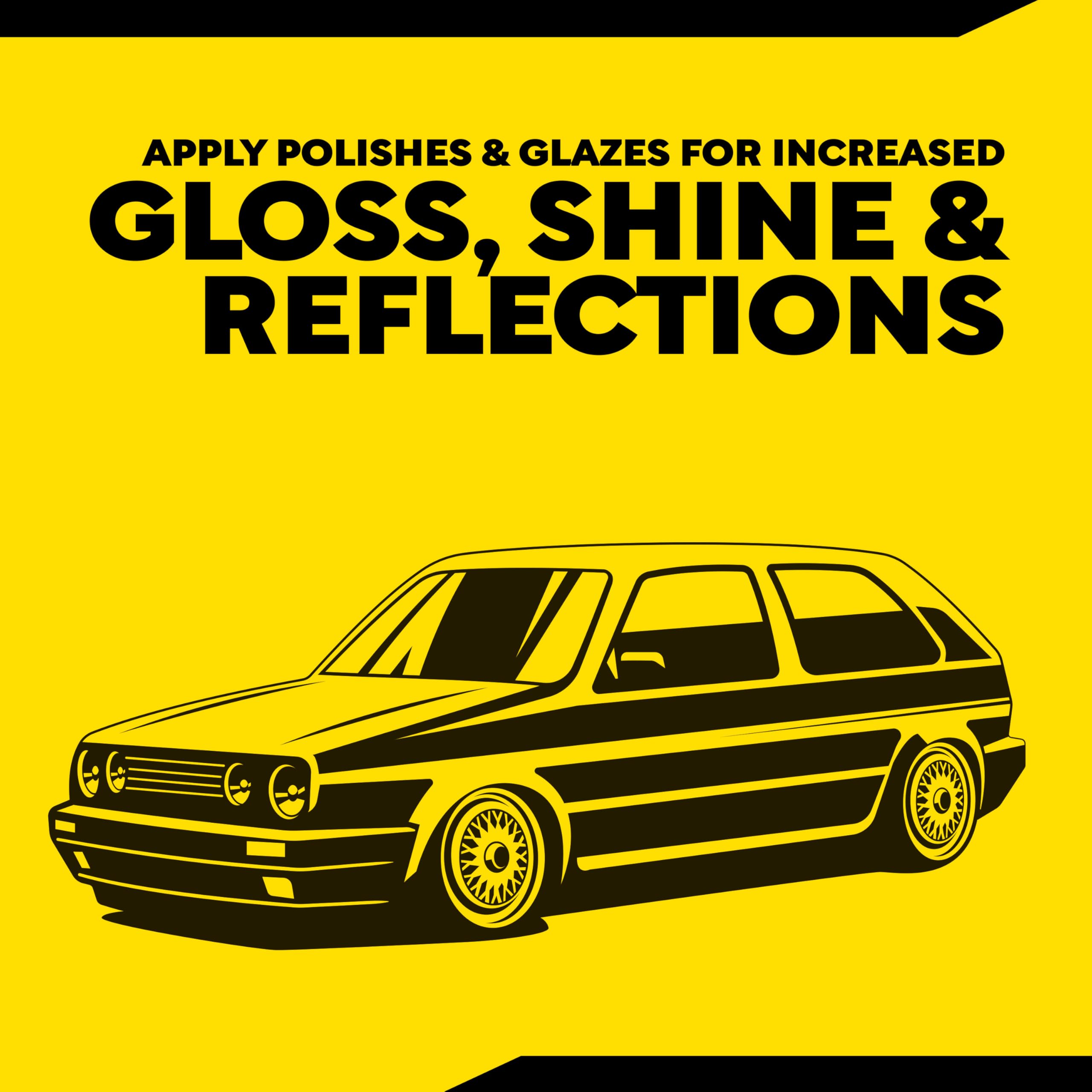 Meguiar's 6in pad on a dual-action polisher delivers uniform wax or sealant application
