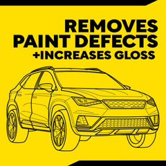 Meguiar's foam pad with dual-action polisher delivering a smooth finish.