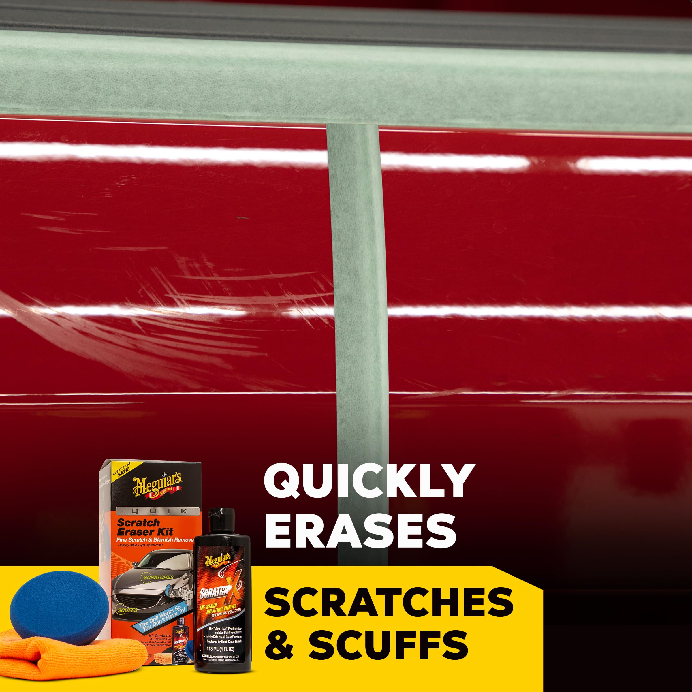 Clear coat-safe protection for glossy paints during scratch repair