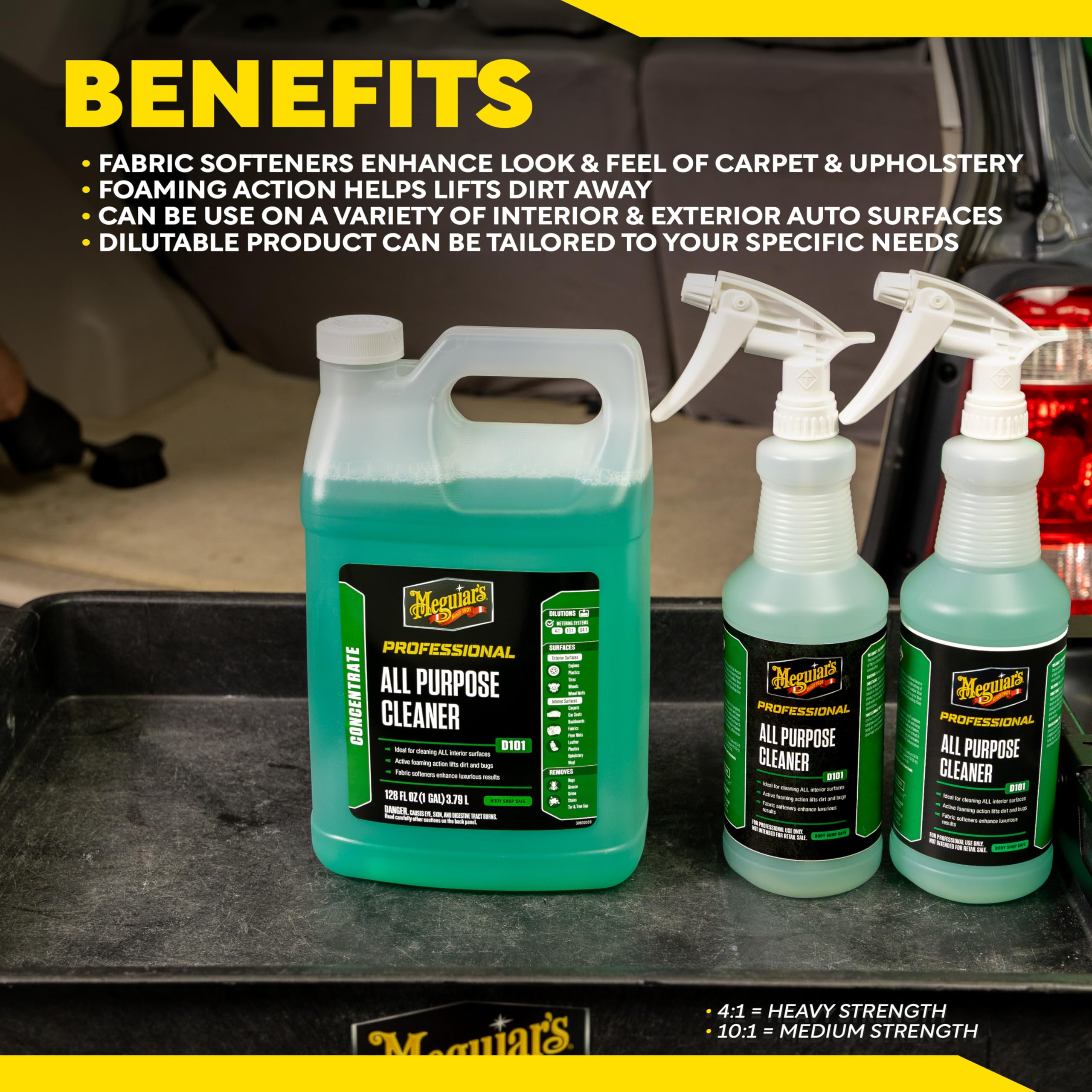 Meguiar's D10101 with fabric softeners promises luxurious results