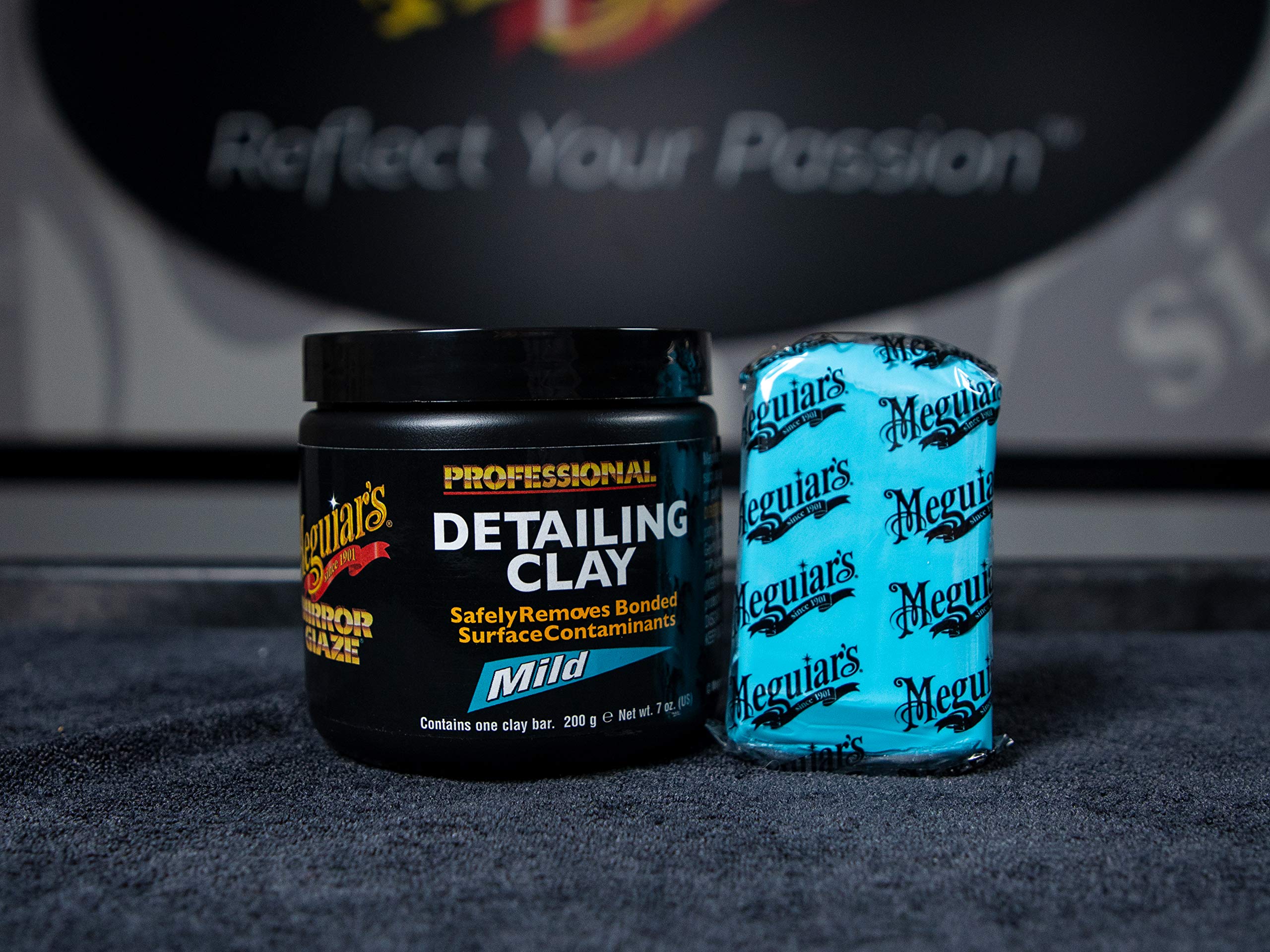 Meguiar’s Detailing Clay Mild C2000 in use on painted surface for contaminant removal