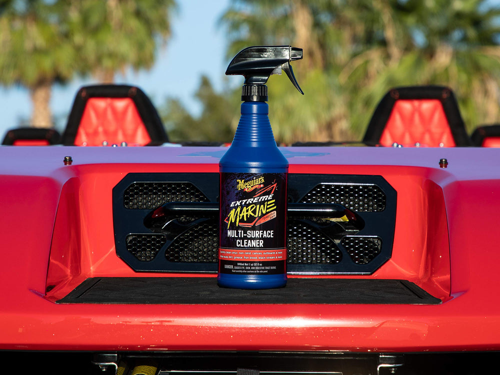 Meguiar's cleaner rejuvenating vinyl seating by lifting grime