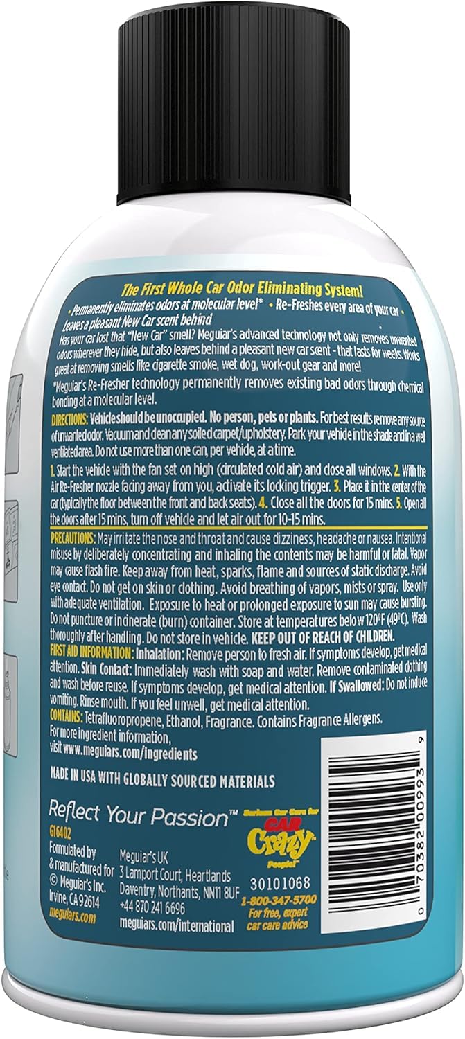 Meguiar's G16402 door-opening air-out moment hints at complete interior refresh.