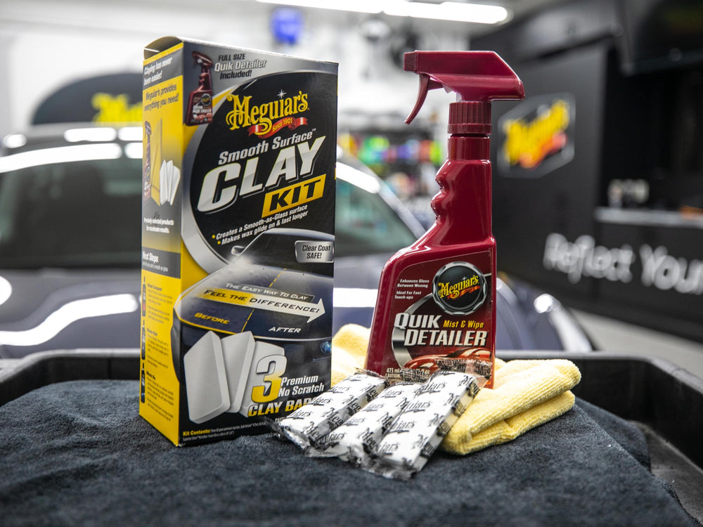 Meguiar's G191700 smooth-glassy-finish after clay and wipe.