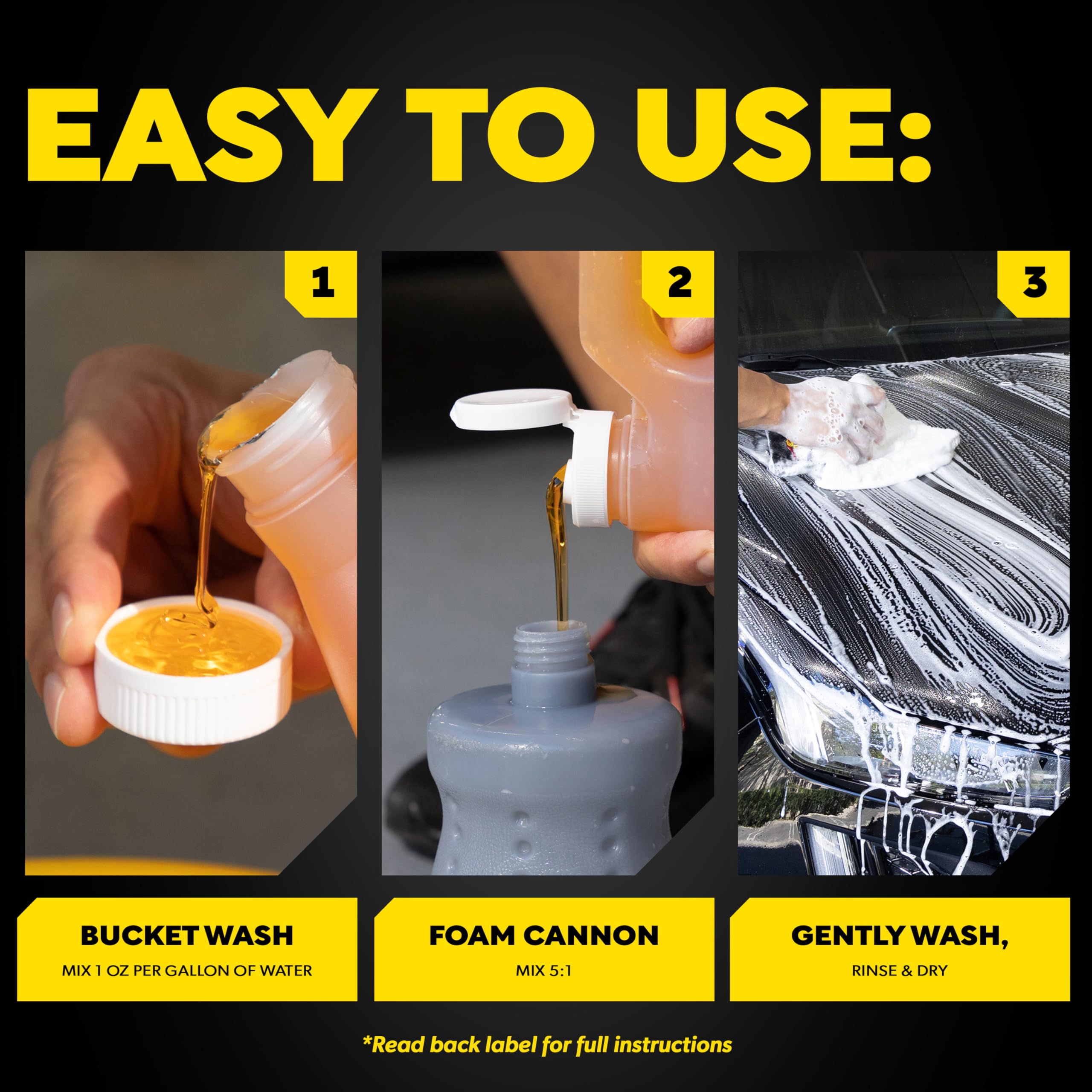 Meguiar's Gold Class biodegradable formula supports eco friendly washing