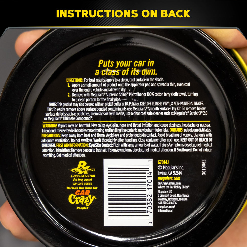 Dual action polisher ready with Meguiar’s wax coating
