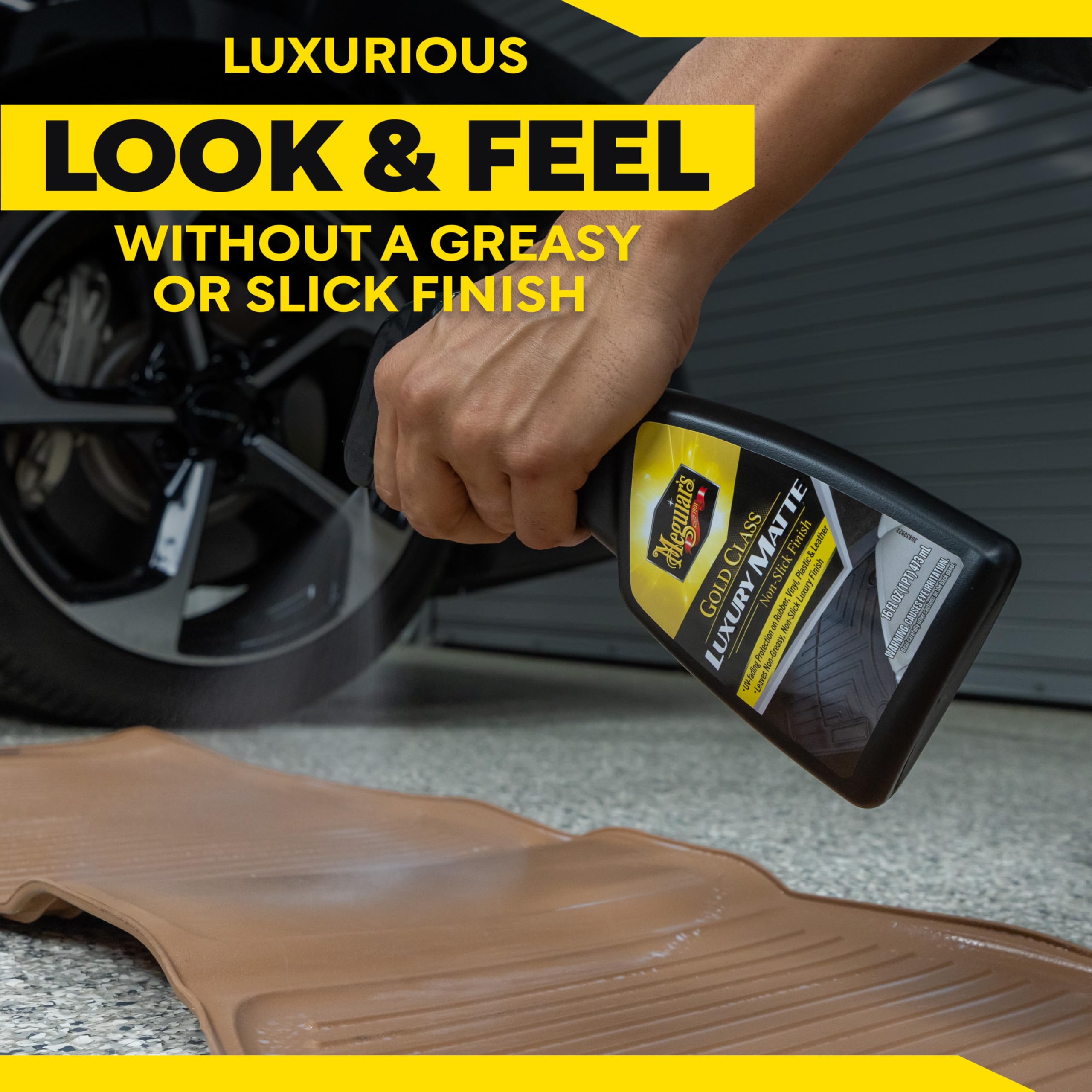 Meguiar's Gold Class Luxury Matte spray-on interior detailing for vinyl.