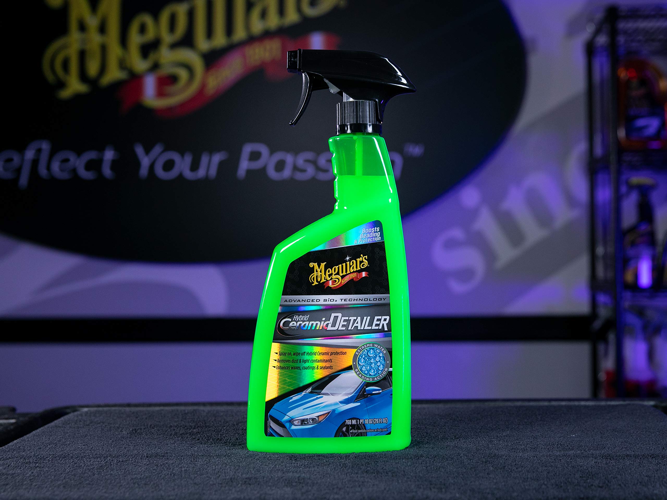 Light contaminants lifted between washes with Meguiar's Ceramic Detailer