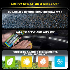 Meguiar's Hybrid Ceramic Liquid Wax pour demonstrates controlled, even distribution.
