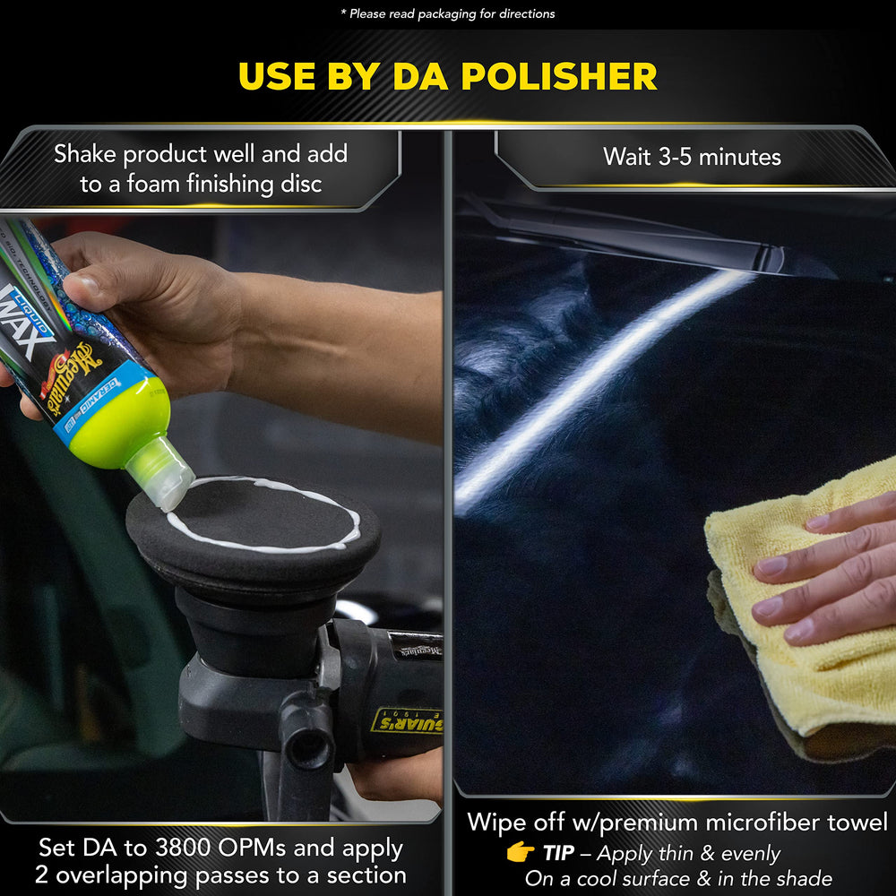 Meguiar's Hybrid Ceramic Liquid Wax residue-free finish on non-painted trim.