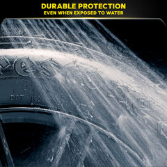 Beading water on tires after Meguiar's ceramic tire shine.