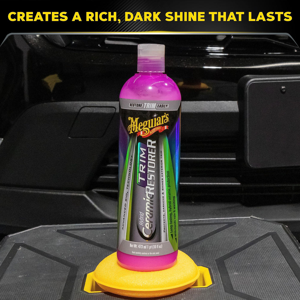 Meguiar's long-lasting protection withstands washes, rain, and the elements.