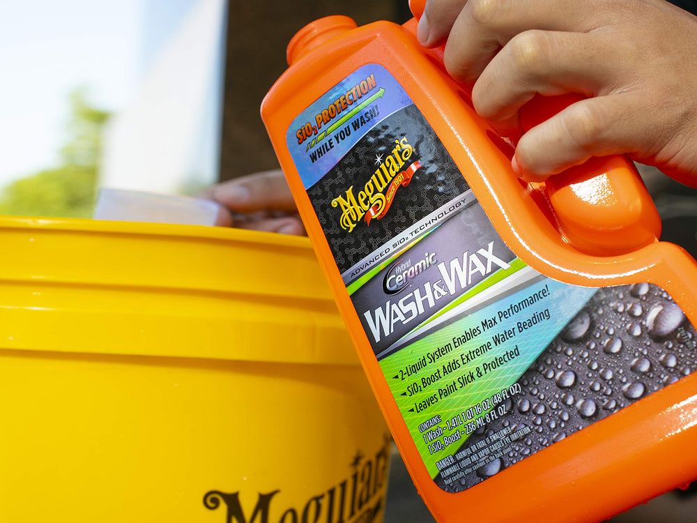 Water beading action on the surface after using Meguiar's wash