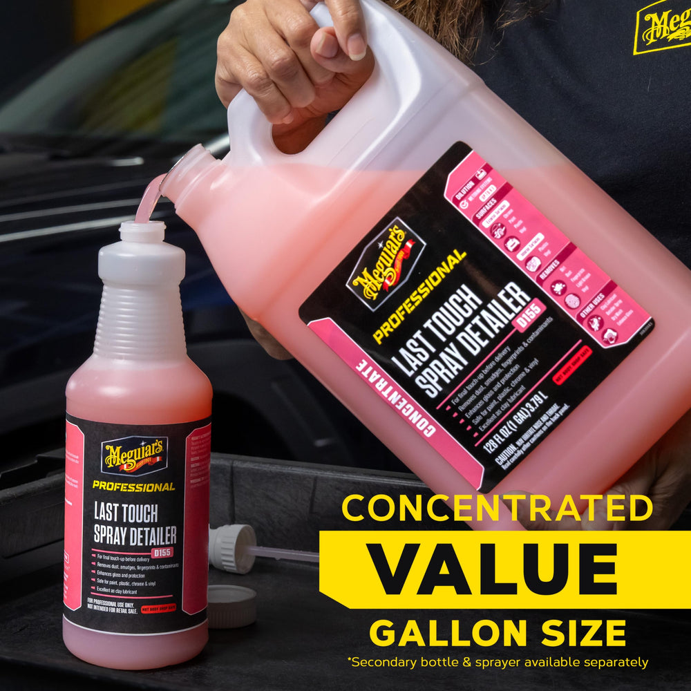 Meguiar's Last Touch Detailer as clay lubricant when diluted 1:1 with clay.