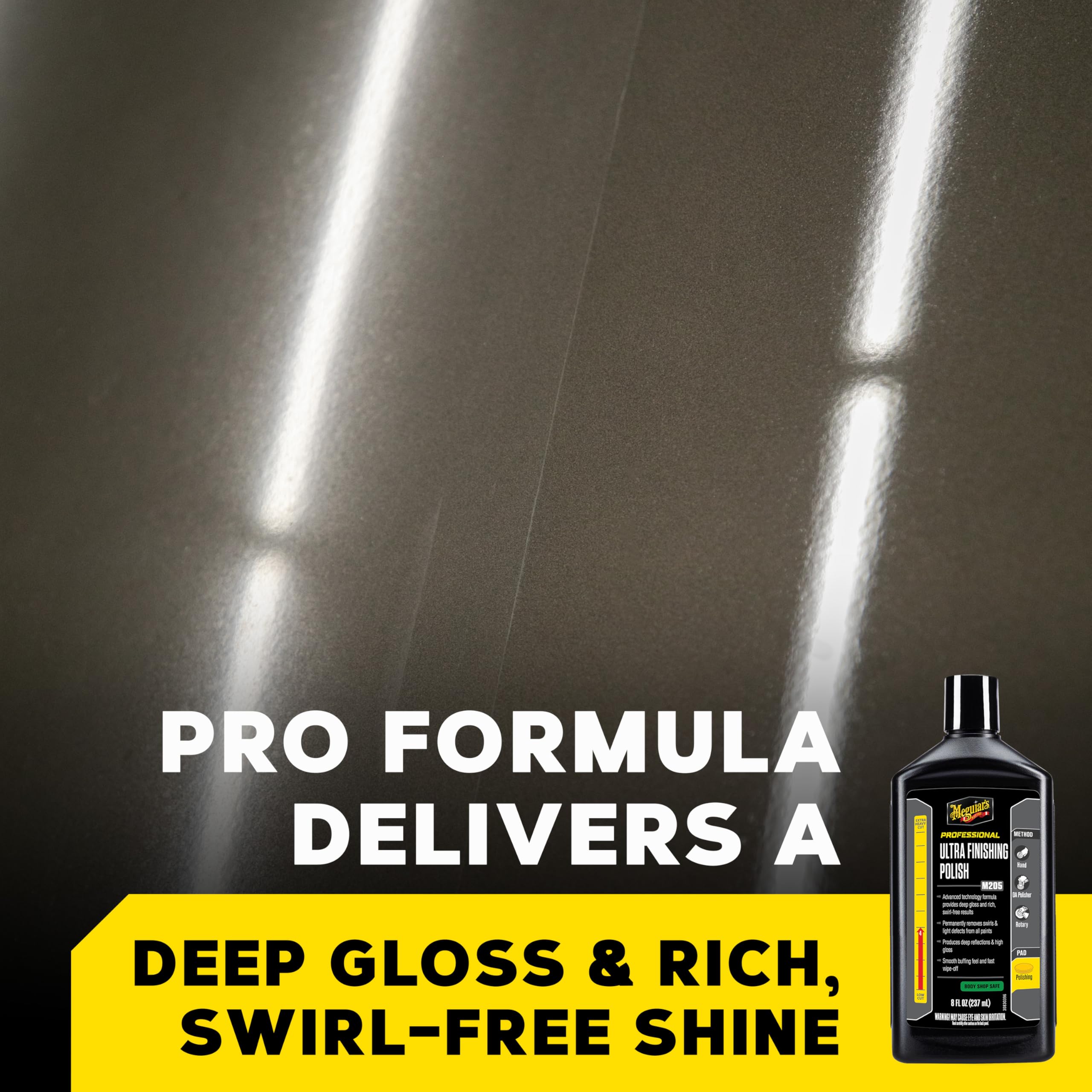 Meguiar's M205 eliminates light defects for a flawless finish