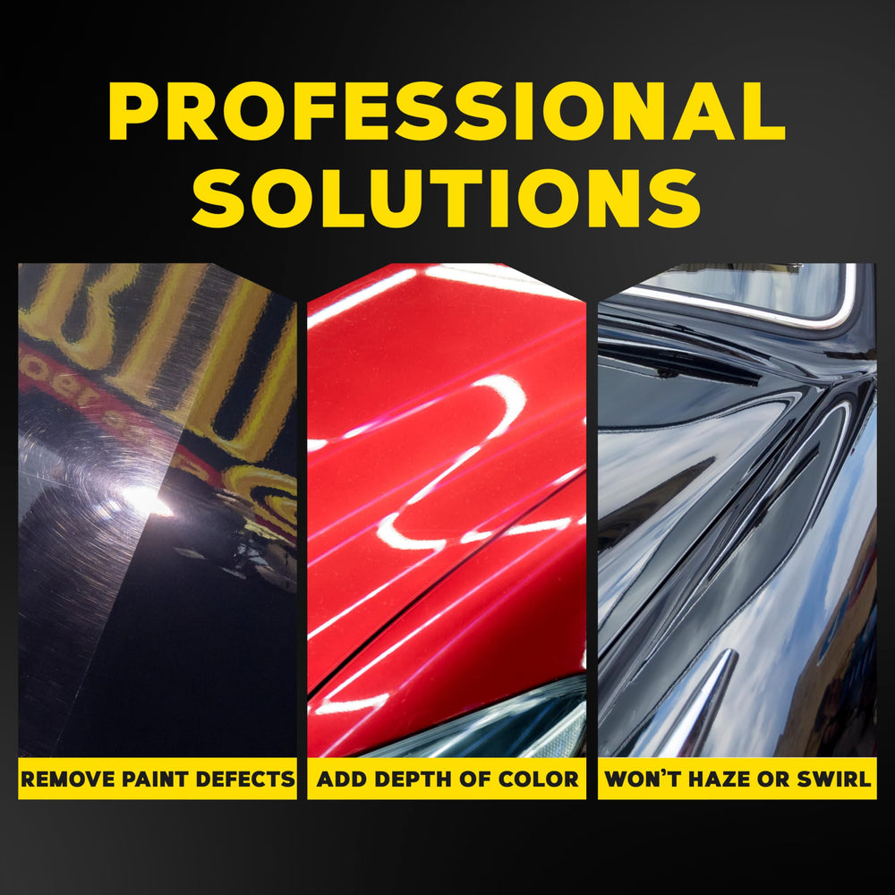 Meguiar's M21032 DA polisher usage enables efficient defect removal with less effort.