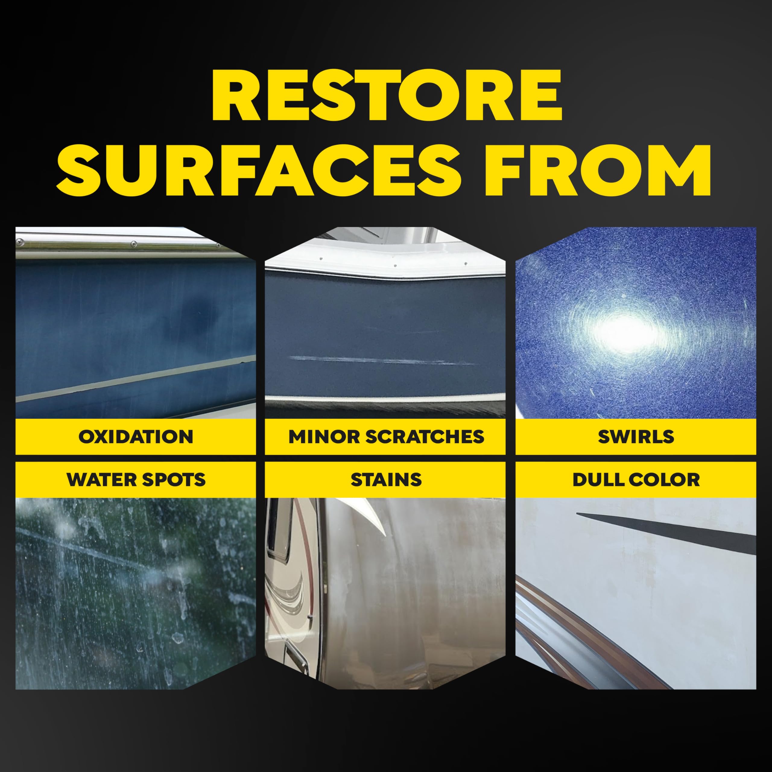 Meguiar's M5032 hand-application demonstrates simple marine gel coat care.