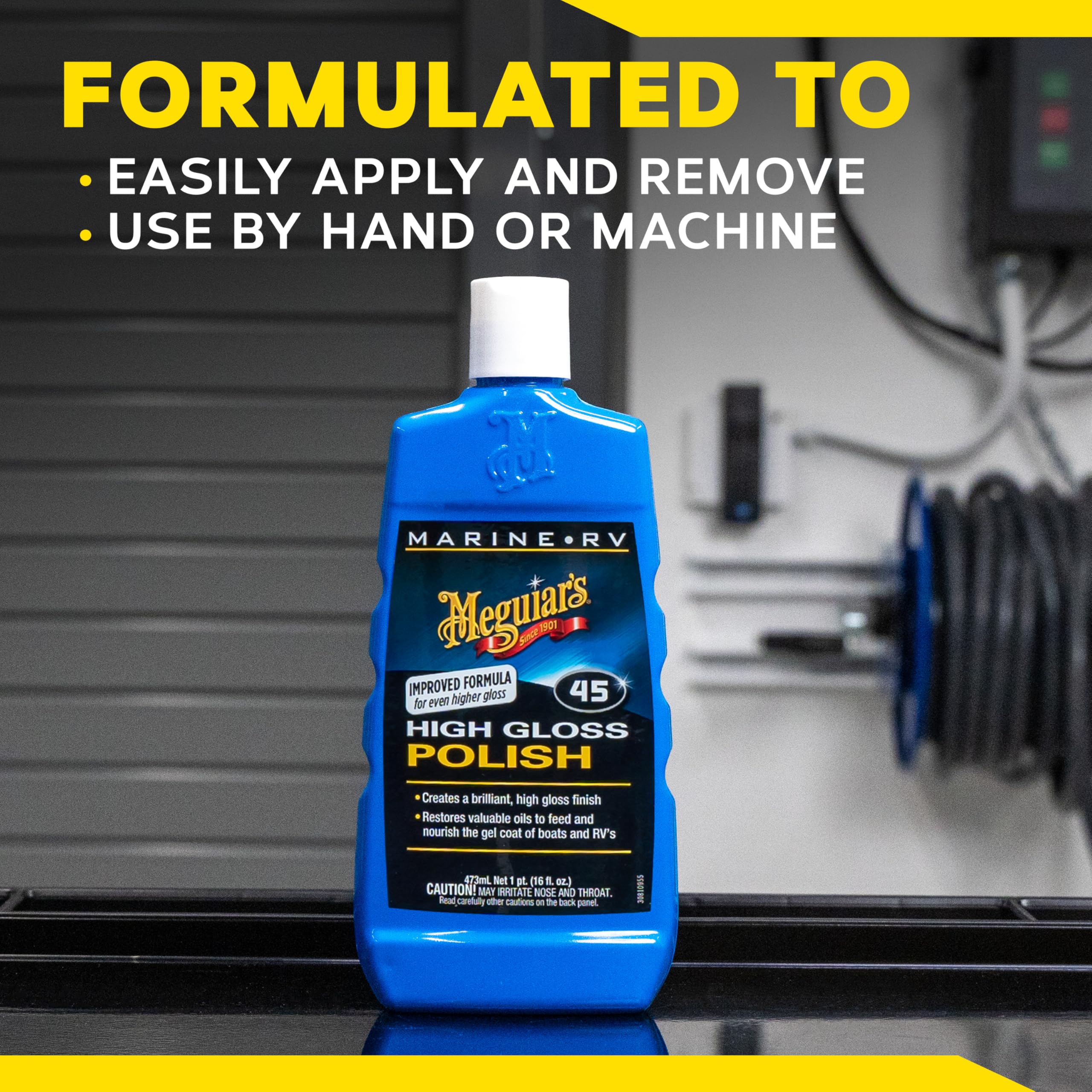 Meguiar's Marine/RV High Gloss Polish celebrates 125 years of industry leadership.