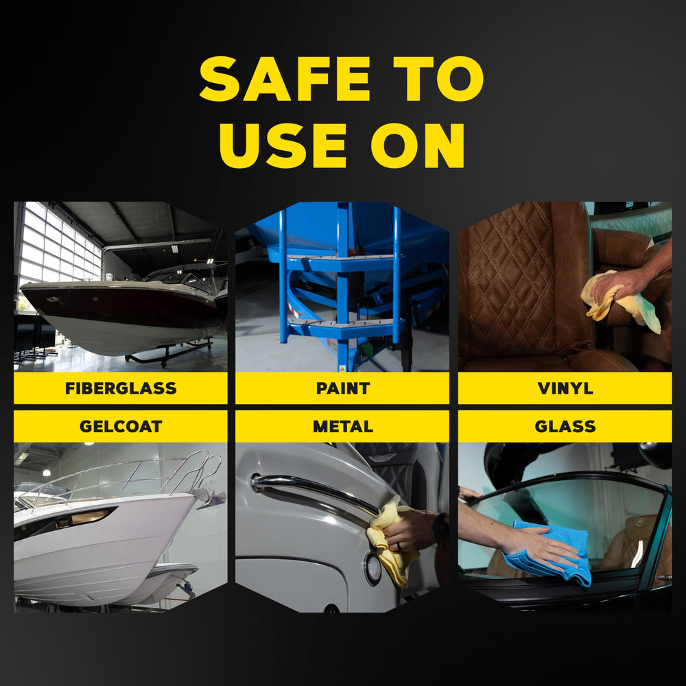 UV protection helps extend color and finish while beading water for maintenance.