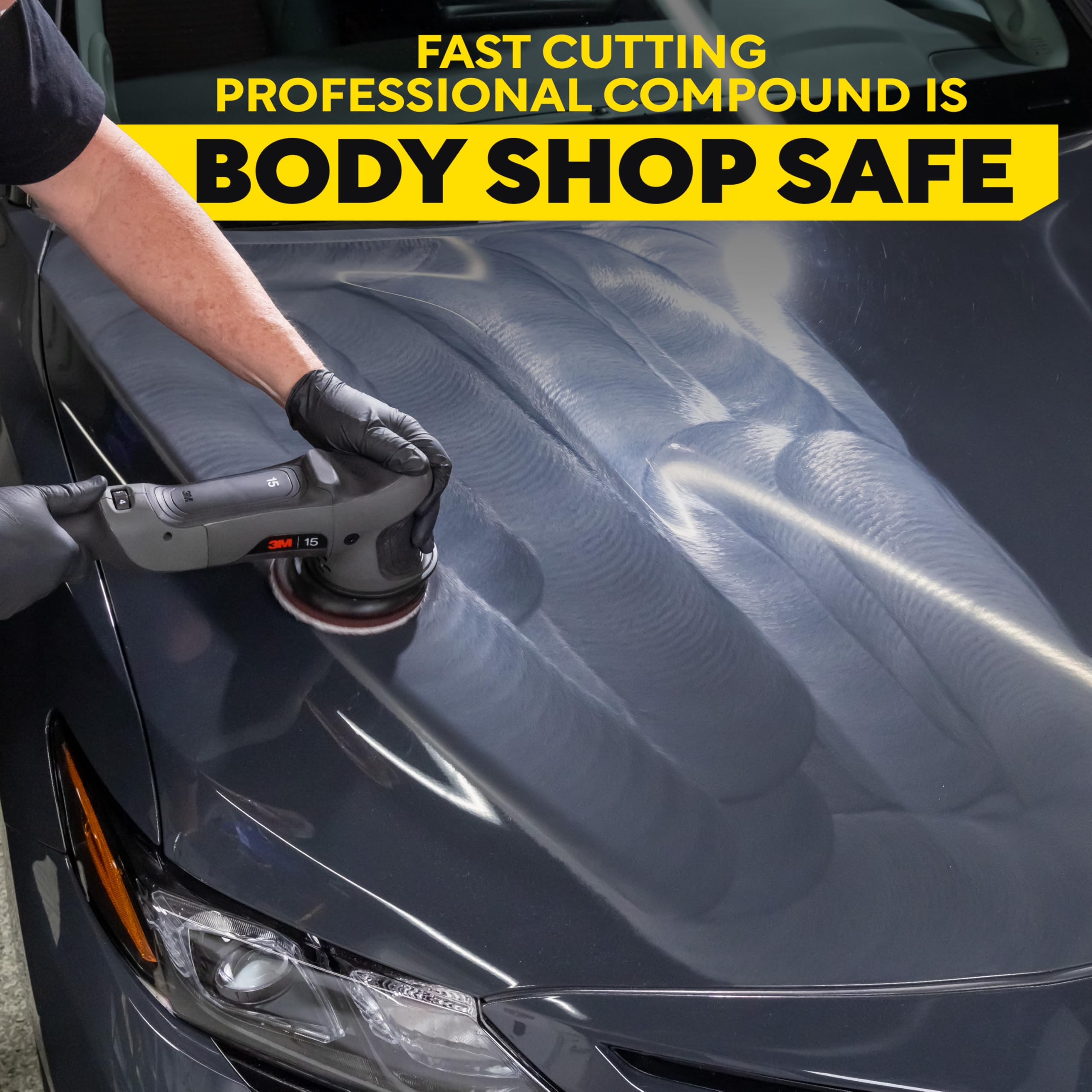 DA polisher delivering swirl-free finishing with the compound.