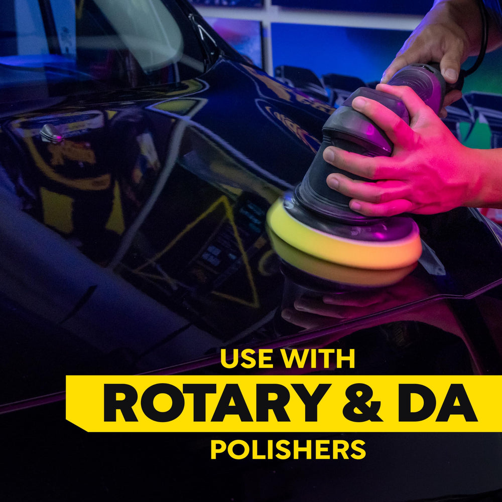 Meguiar's 6-inch polishing pad is washable and reusable for sustainable detailing