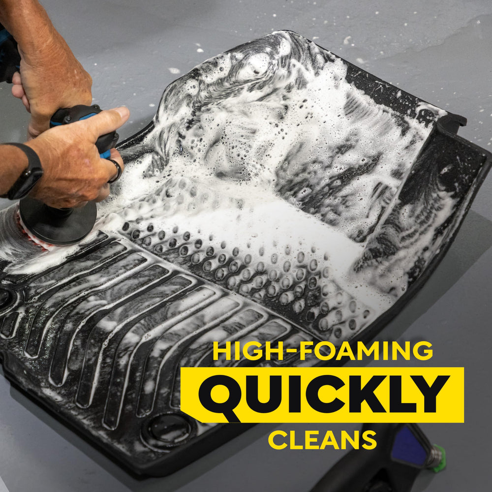 Meguiar's Quik Solutions drill brush attachment boosts stubborn grime removal