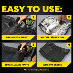 Meguiar's Quik Solutions Gold Class Luxury Matte non-slick finish protects mats