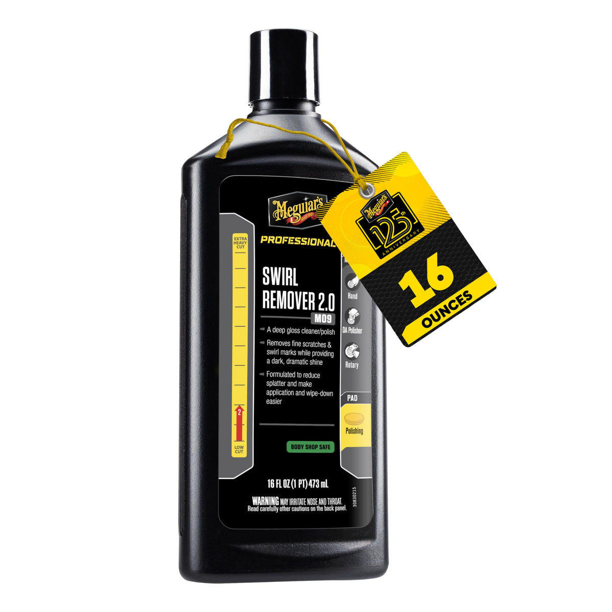 Meguiar's Swirl Remover 2.0 hand application for smoother scratch removal and deep gloss