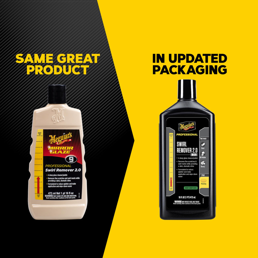 Meguiar's Swirl Remover 2.0 for professional use in shops and DIY garages